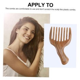 SAFIGLE Men Styling Comb Wide Tooth Sandalwood Wooden Hair Comb for Mens Hair Styling Brush Detoxing