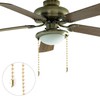 120in Ceiling Fan Pull Chain, 3mm Premium Metal Light Roller