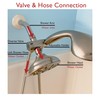 Design House 841536-SN 3-Way Shower Diverter and 70-Inch Hose for