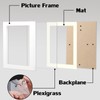 White 5x7 Picture Frames Set of 2 Display Pictures 4x6