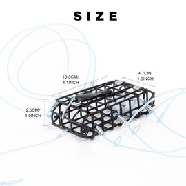 A1FISHER 1PCS Crab Snare Trap with Galvanized Steel Mesh with 6 Blue Loops for Dungeness, Rock Crab Crabbing Equipment