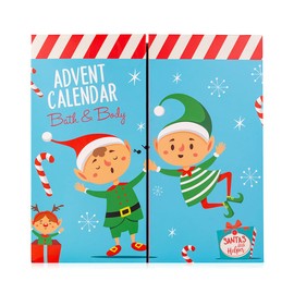 accentra Advent Calendar for Children Santa & Co. 2023, in Cute Elf Design, for Girls and Boys with 24 Bath, Body Care and Accessories Products