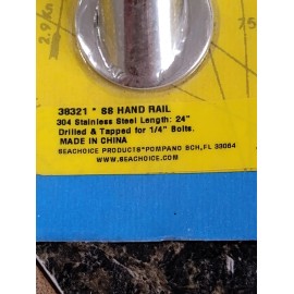 Universal Marine Seachoice Stainless Steel Hand Rail 24"