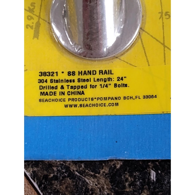 Universal Marine Seachoice Stainless Steel Hand Rail 24"