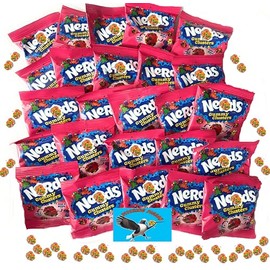 Gummy Clusters Rainbow 25ct Easter Basket Egg Hunt Candy Treat Size Bags - Includes PITCHING PIGEON Magnet