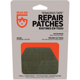 Gear Aid 13946 Outdoor Repair Tape TN Hex Repair Patch OD Green