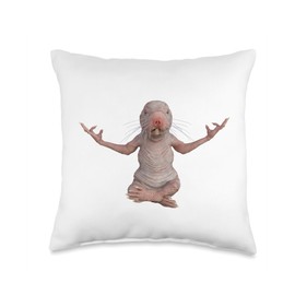 Fun Ethiopia Kenya Somalia Africa Naked Mole Rat Mole-rat Throw Pillow
