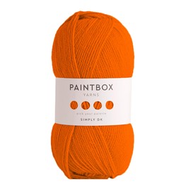 Paintbox Yarns Simply DK - Acrylic Yarn -302yds (276m)/100g (3.53oz) - Blood Orange Knitting Wool for Crochet – Soft & Durable - Light Worsted - Knit Yarn for Blankets Toys, Clothes
