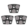 3Pcs Diamond Grinding Shoes Trapezoid Concrete Floor Cutting 3 Cylinder