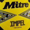 Mitre Unisex-Adult Impel Futsal 24 Football, Fluo Yellow/Black/Circular Grey, 4