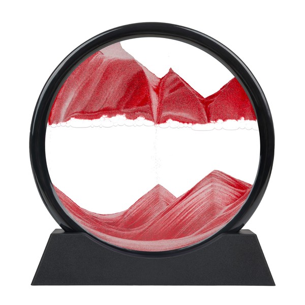 Mvxctfi Sand Art Liquid Motion Decor - 12 Inch Red