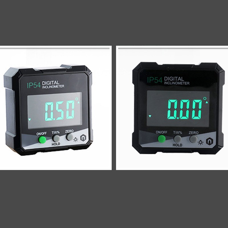 Digital Inclinometer 4x90° Measurement IP54 LCD Screen Magnetic Digital Display
