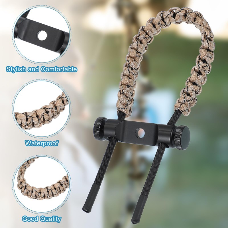 MECCANIXITY Archery Bow Wrist Sling 15.75 Inch 550 Paracord Strap
