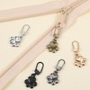 Elegaperma 30pcs Zipper Pulls Charms, Dog Paw Zipper Pull Charms,