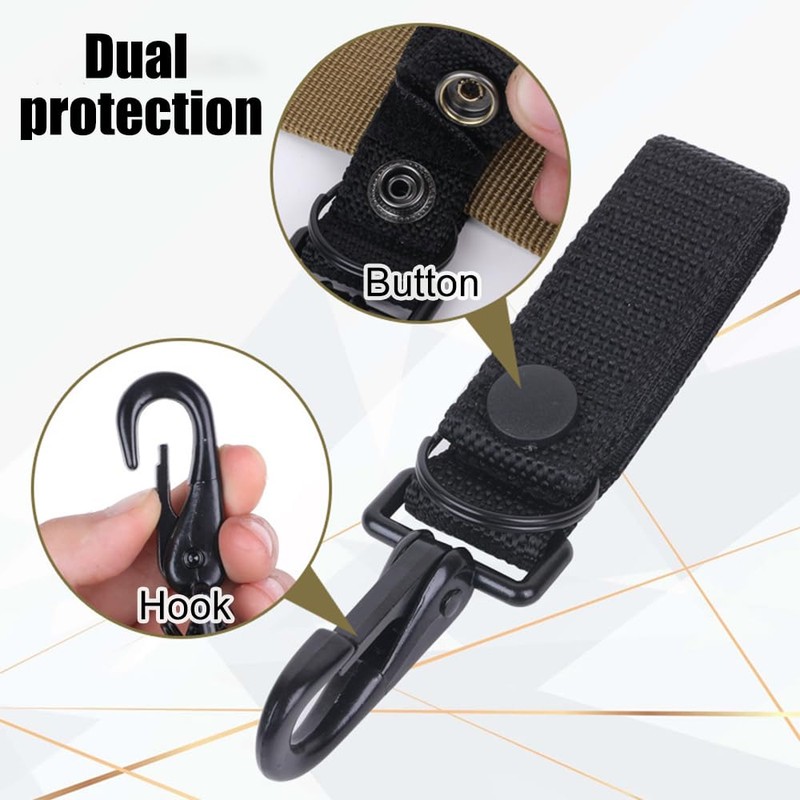Tactical Molle Key Holders, 2PCS Quick Release Belt Clips with