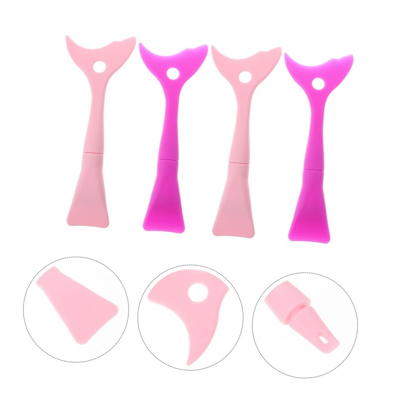 Ipetboom Eyelash Makeup Tools 4pc Set Eyeliner Stencils Brush Eyeshadow