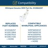 Whirlpool W10844267 OEM Refrigerator Water Filter Housing Replacement Part, White