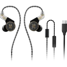 OneOdio Master 1 in-Ear Monitor Earphones - 1DD+1BA Hybrid Wired Earbuds, Hi-Fi Sound Quality, Wired Headphones for Musician, Gaming, Live Streaming(Type-C Audio Jack)