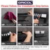 Gricol Kitchen Roll Holder Wall Mount for Paper Rolls Kitchen
