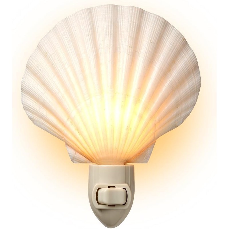 Tumbler Home Real Sea Shell Beach Night Light Real, Natural,