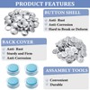 100 Sets Cover Buttons Kit with Tools Size Buttons to