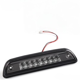 ANDPLAY Third 3rd Brake Cargo Light Compatible With Toyota Tacoma 1995-2017 Rear Roof Center High Mount Tail Lamps Chrome Housing Smoky Lens