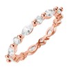 PAVOI 14K Rose Gold Plated Rings with Cubic Zirconia -
