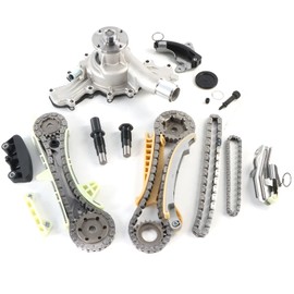 Autodevil Timing Chain Kit Water Pump 4.0L Kit Fit for Mustang 2005-2009 for Ranger 2001-2009 for B4000 2001-2009 for Explorer 1997-2009 for Mountaineer 1998-2009 Car Engine Components w/Gears