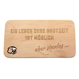 Spruchreif Breakfast Board Bread Time, Wooden Breakfast Board with Engraving, Gift Family, Wooden Board