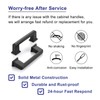 ASKANO 10 Pack 3 Inch Hole Centers, Matte Black Cabinet