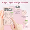 TuviKai Cute Pink 8-Digit LCD Calculator, Basic Four Function for