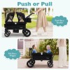 Babyjoy Wagon Stroller for 2 Kids Push Pull Double Stroller