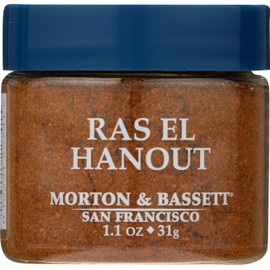 Morton & Bassett Ras El Hanout, Salt Free, Non GMO, 1.1 Ounces (Pack of 3)