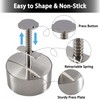 304 Stainless Steel Burger Press, Heavy Duty Adjustable Hamburger Meat