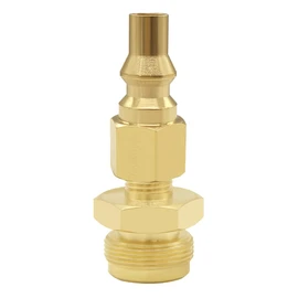Joywayus 1/4" Quick Connect Disconnect Plug Convert to 1"-20 Male Throwaway Cylinder Thread, 1LB Propane Disposal Adapter Fitting for RV Camper Portable Grill Stove