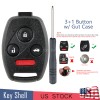 Unbranded 4B Remote Key Fob Shell Case for Honda Accord