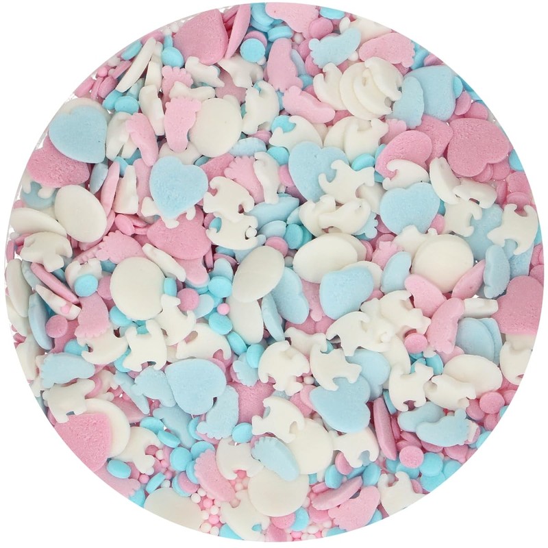FunCakes Sprinkle Medley Gender Reveal: Decorazioni di Zucchero, Sapore Delizioso,