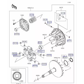 Kawasaki Mule Pro FX / FXT / FXR Drive Converter / Clutch Rebuild Kit