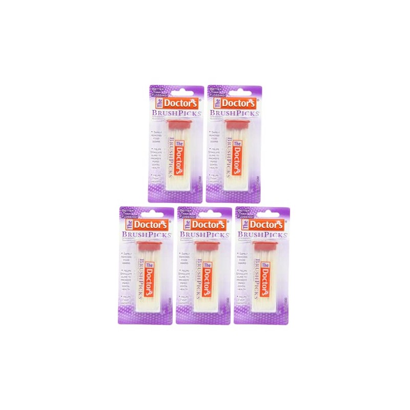 The Doctor's BrushPicks – 120 unidades, paquete de 5