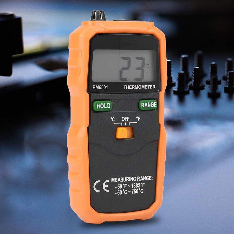 PEAKMETER PM6501 Digital Thermometer / Temperature Meter with Thermocouple Probe