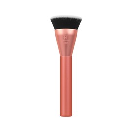 Real Techniques Snatch + Sculpt Contour Makeup Brush, For Liquid & Cream Contour & Bronzer, Flat Top & Oval Head For Blending & Buffing, Dense, Synthetic Bristles, Vegan & Cruelty Free, 1 Count