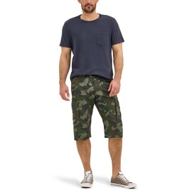 Lee Men's Sur Cargo Short, Olive Grove Camo, 36
