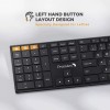 Ultra Left-Handed Wireless Keyboard Bluetooth 2.4G Ultra-Thin Rechargeable Silent NEW!