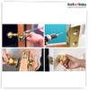 KOTARBAU Door Knob with Lock Metal Rotary Knob Cylinder Locking