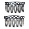 France Luxe Trellis Side Comb Pair, Black