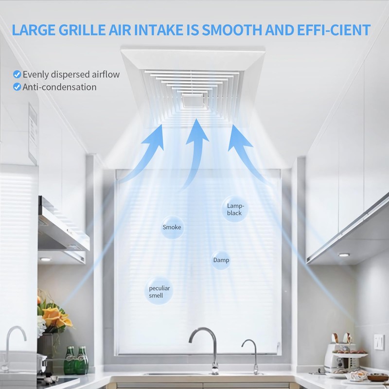 12x12 Bathroom Exhaust Fan Cover with Springs Replacement Parts for