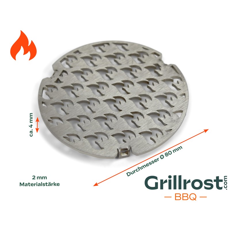 Grillrost.com Das Original Mini Insert Grate Made of Stainless Steel
