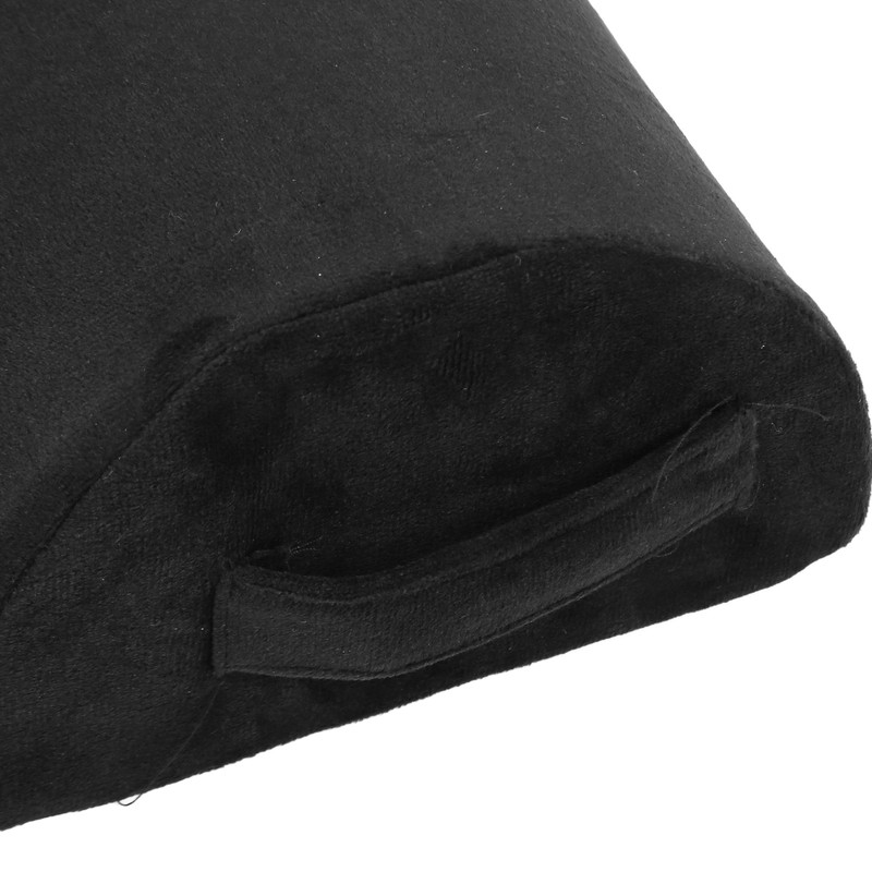 Half Moon Pillow Black Ankle Knee Neck Lumbar Support Cushion