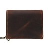 CTM® Men's RFID Hunter Leather Chain Wallet, Brown