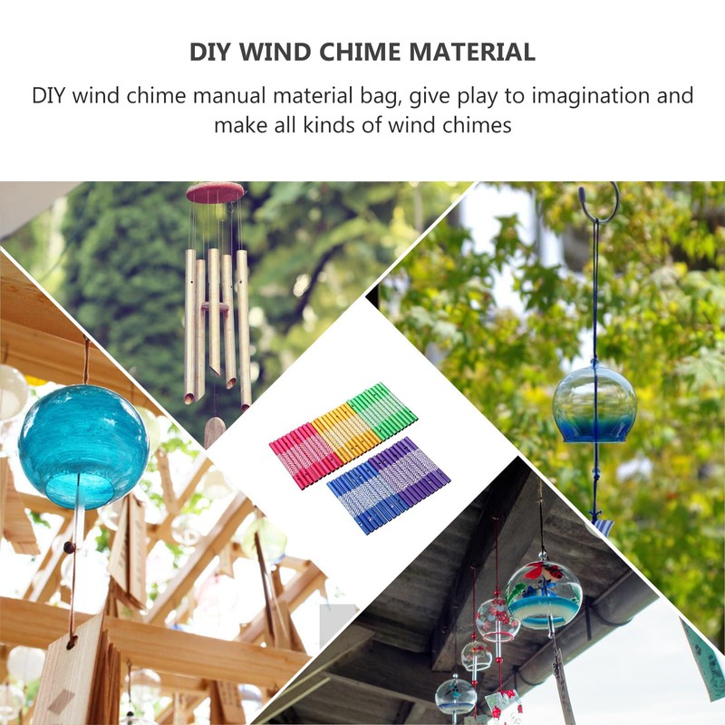 VANZACK Wind Chime Kit, Handmade DIY Wind Chime Parts Set,